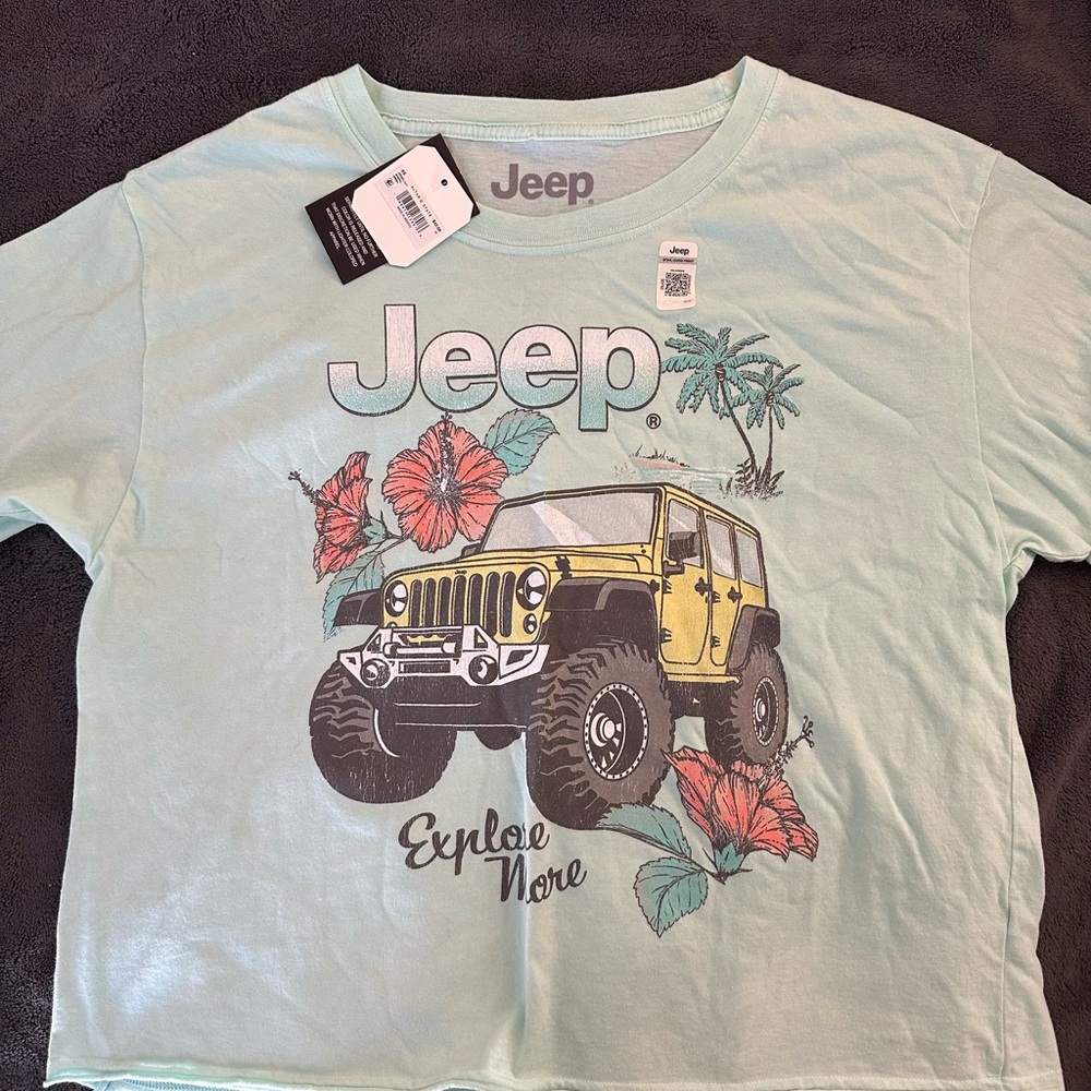 jeep t-shirt w/floral print